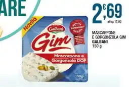 Sidis Mascarpone e Gorgonzola DOP Gim Galbani offerta