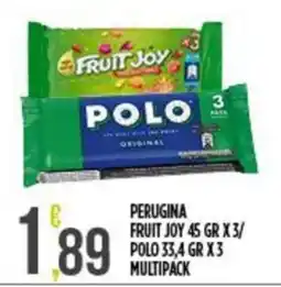 Supermercato Pollio Perugina fruit joy polo offerta