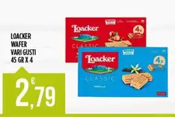 Supermercato Pollio Loacker wafer vari gusti offerta