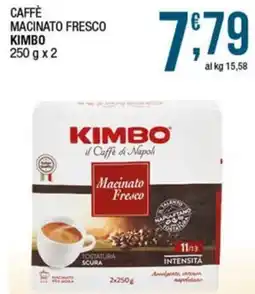 Sidis Caffè macinato fresco Kimbo offerta