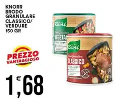 Vantaggio Cash&Carry Knorr brodo granulare classico offerta