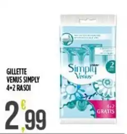 Supermercato Pollio Gillette Venus Simply offerta