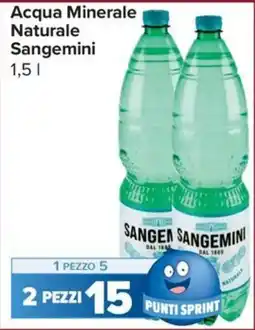 Carrefour Express Acqua Minerale Naturale Sangemini offerta