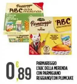 Supermercato Pollio Parmareggio l'abc della merenda con parmigiano reggiano/con plumcake offerta