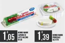 Supermercato Pollio Nonno Nanni Caprino di latte vaccino offerta