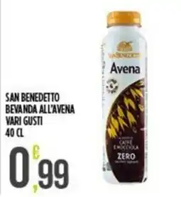 Supermercato Pollio San Benedetto bevanda all'avena offerta