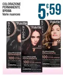 Sidis Colorazione permanente Syoss Palette offerta