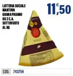 Adhoc Latteria Sociale Mantova Grana Padano offerta