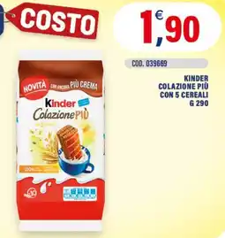 Adhoc Kinder Colazione Più offerta