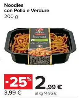 Carrefour Express Noodles con Pollo e Verdure offerta