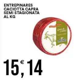 Vantaggio Cash&Carry Caciotta capra semi stagionata offerta