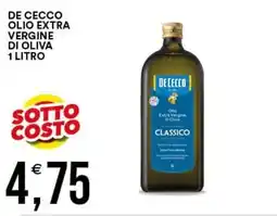 Vantaggio Cash&Carry De Cecco olio extra vergine di oliva classico offerta