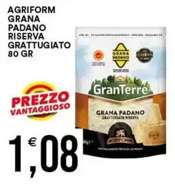 Vantaggio Cash&Carry GranTerre Grana Padano Grattugiato Riserva offerta