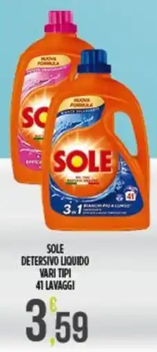Supermercato Pollio Sole Detersivo Liquido offerta