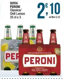 Sidis Birra Peroni Classica/Chill Lemon offerta