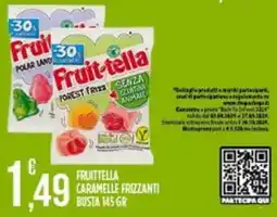 Supermercato Pollio Fruit-tella caramelle frizzanti offerta