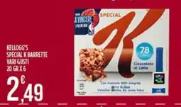 Supermercato Pollio Kellogg's Special K Barrette Vari Gusti offerta