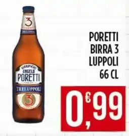 Supermercato Pollio Poretti birra 3 luppoli offerta