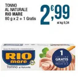 Sidis Tonno al Naturale Rio Mare offerta