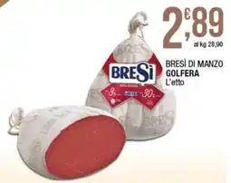 Sidis Bresì di manzo Golf era offerta