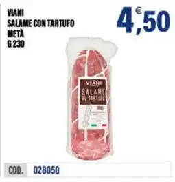 Adhoc Salame al tartufo Viani offerta