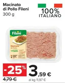 Carrefour Express Macinato di Pollo Fileni offerta