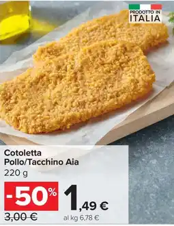 Carrefour Express Cotoletta Pollo/Tacchino Aia offerta