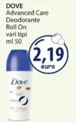Acqua & Sapone Dove Advanced Care Deodorante Roll On offerta