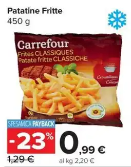 Carrefour Express Patatine Fritte Carrefour offerta
