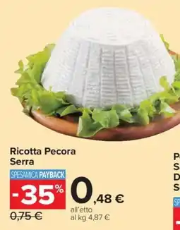 Carrefour Express Ricotta Pecora Serra offerta