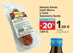 Carrefour Express Salame Sardo Irgoli Murru offerta