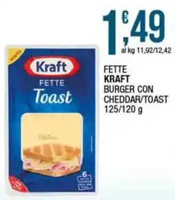 Sidis Fette Kraft burger con cheddar/toast offerta