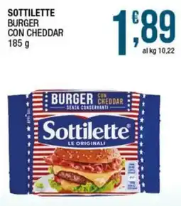 Sidis Sottilette burger con cheddar offerta