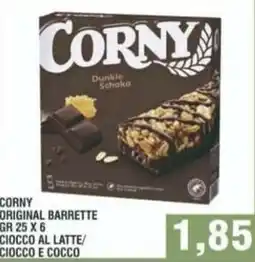 Bitar Corny original barrette ciocco al latte/ciocco e cocco offerta