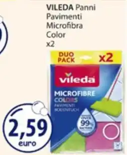 Acqua & Sapone Vileda panni pavimenti microfibra color offerta