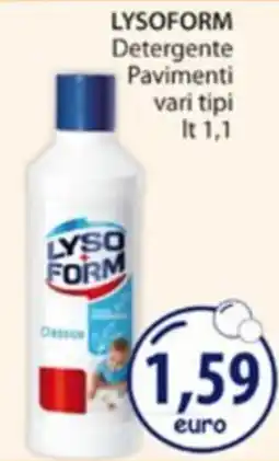 Acqua & Sapone Lysoform Detergente Pavimenti offerta