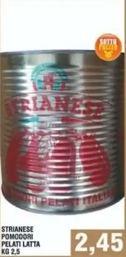 Bitar Strianese pomodori pelati latta offerta