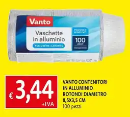 IperFamila Vanto Vaschette in alluminio offerta
