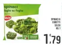 La Mimosa Supermercati Spinaci a cubetti Selex offerta