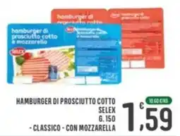 La Mimosa Supermercati Hamburger di prosciutto cotto Selex offerta