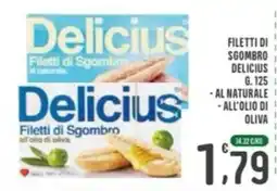 La Mimosa Supermercati Delicius Filetti di Sgombro offerta