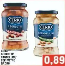 Bitar Cirio borlotti/cannellini/ceci vetro offerta