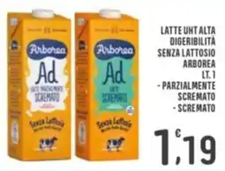 La Mimosa Supermercati Latte UHT alta digeribilità senza lattosio Arborea offerta