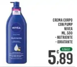 La Mimosa Supermercati Crema corpo Nivea offerta