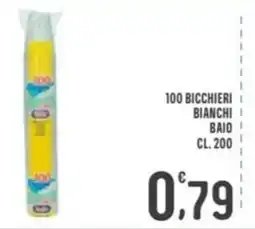 La Mimosa Supermercati Bicchieri bianchi Baio offerta