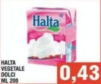 Bitar Halta vegetale dolci offerta