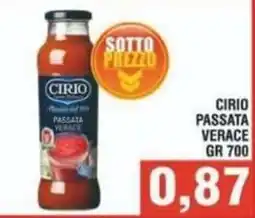 Bitar Passata verace Cirio offerta