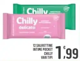 La Mimosa Supermercati Chilly salviettine intime offerta