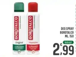 La Mimosa Supermercati Deo spray Borotalco offerta