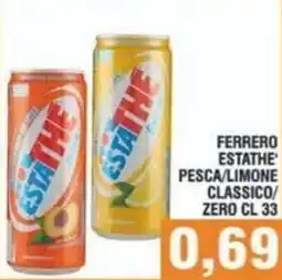 Bitar Ferrero Estathe' Pesca/Limone Classico/Zero offerta